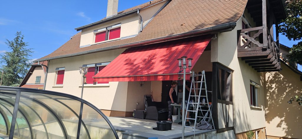 Remplacement de toile de store à Carspach près de Altkirch